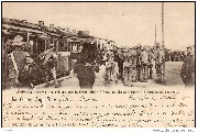 La Guerre Anglo-Boer / Arrivée à Pretoria des prisonniers du train blindé d'Estcourt (Lord Churchill à gauche en casquette.)