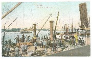 Anvers. Travail &agrave; bord d un navire