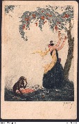 Femme au singe